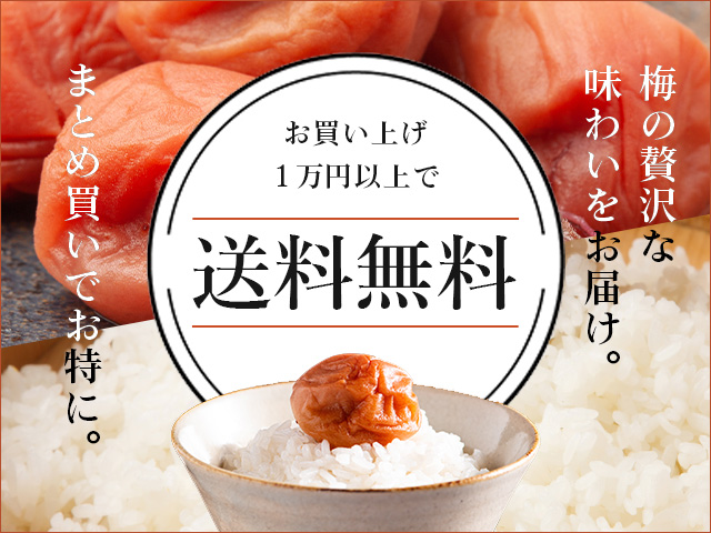 梅干し送料無料スマホバナー
